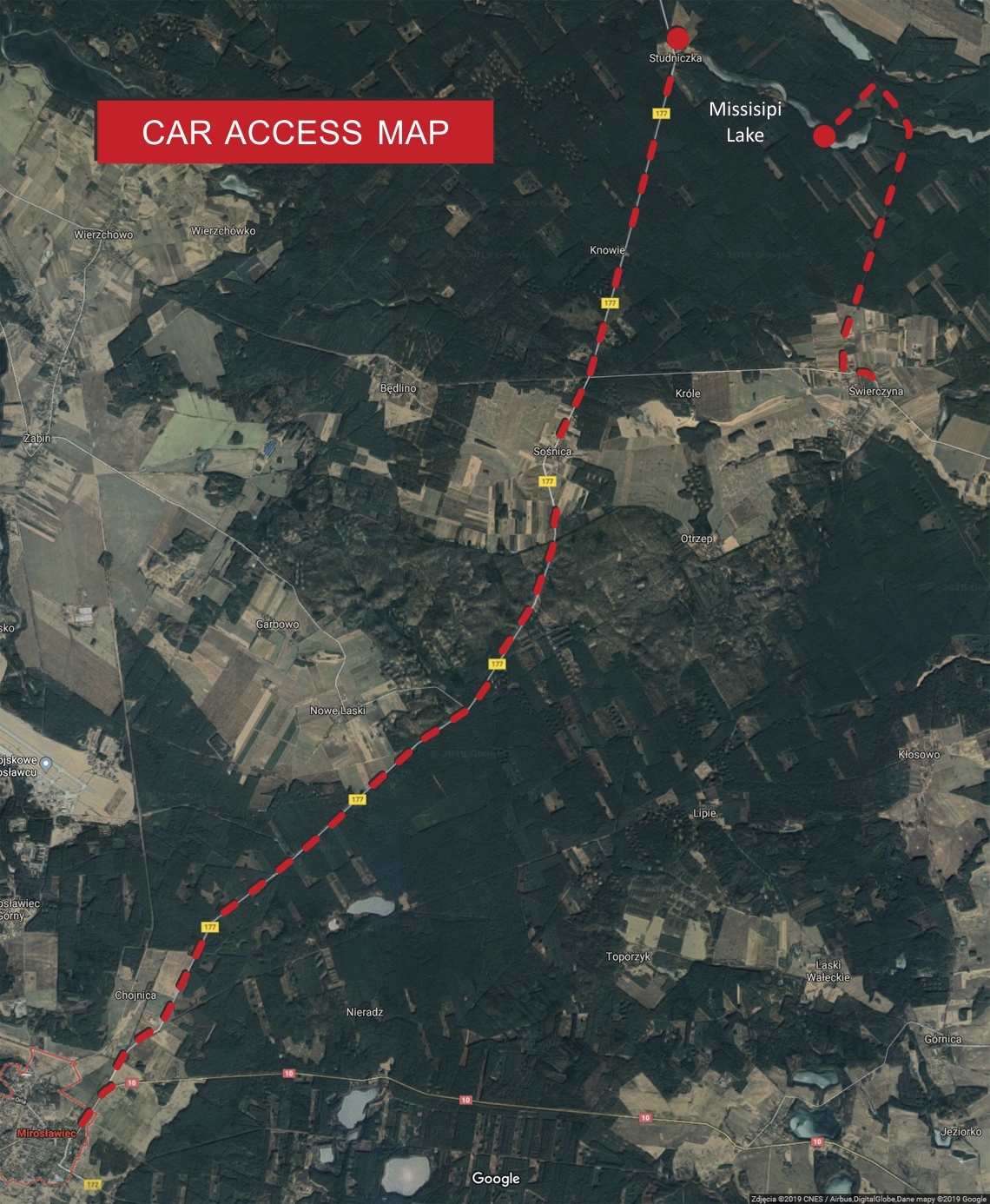 Missisipi car access map